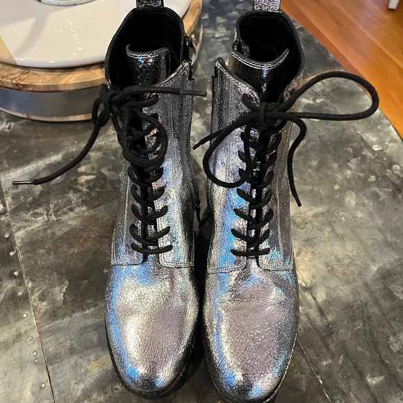 NWT - Michael Kors Collection Gita Boot - Silver Metallic - PERFECT Sz 8/38.5 - Picture 3 of 9